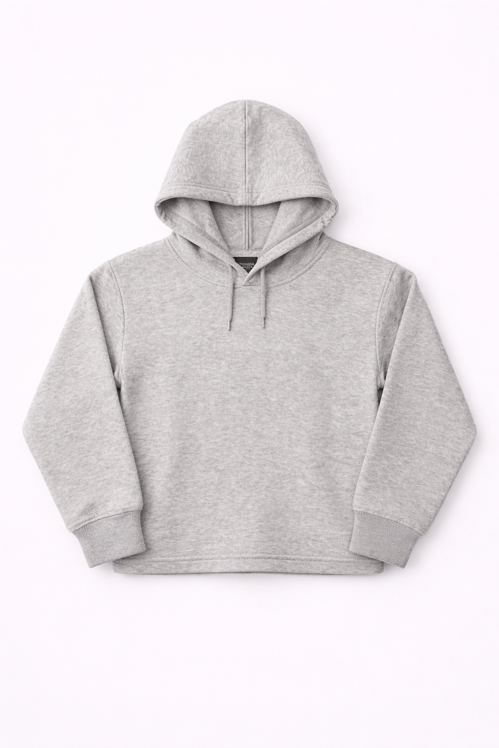 Crop Top Hoodie Grey