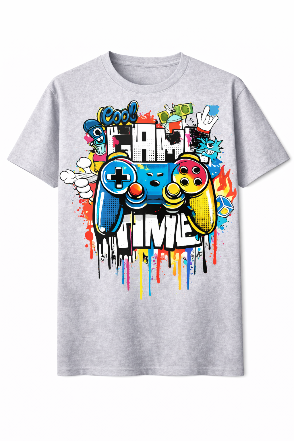 Graffiti Cool Game Time Graphic Tee