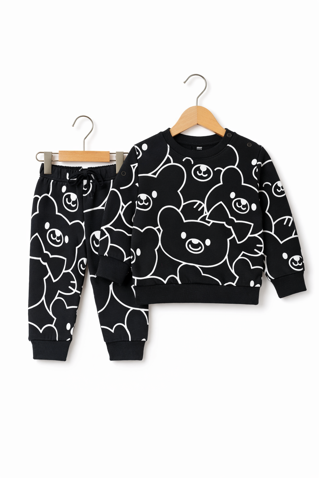 Black Bear Fleece Suit