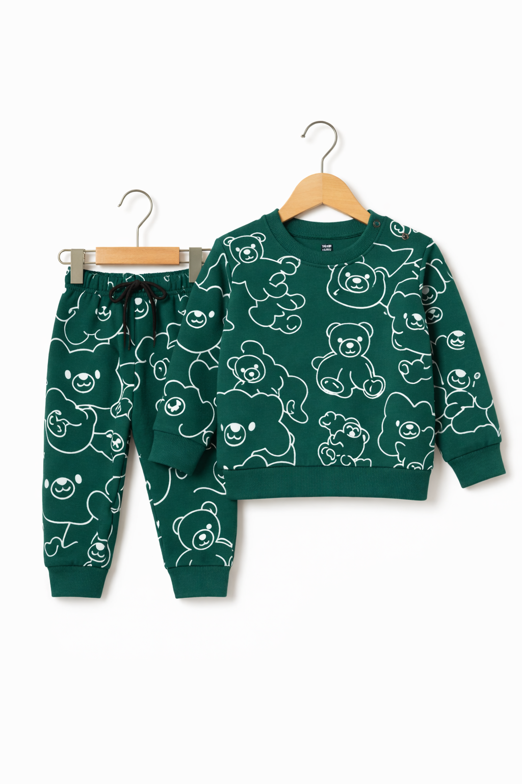 Green Bear Fleece Suit