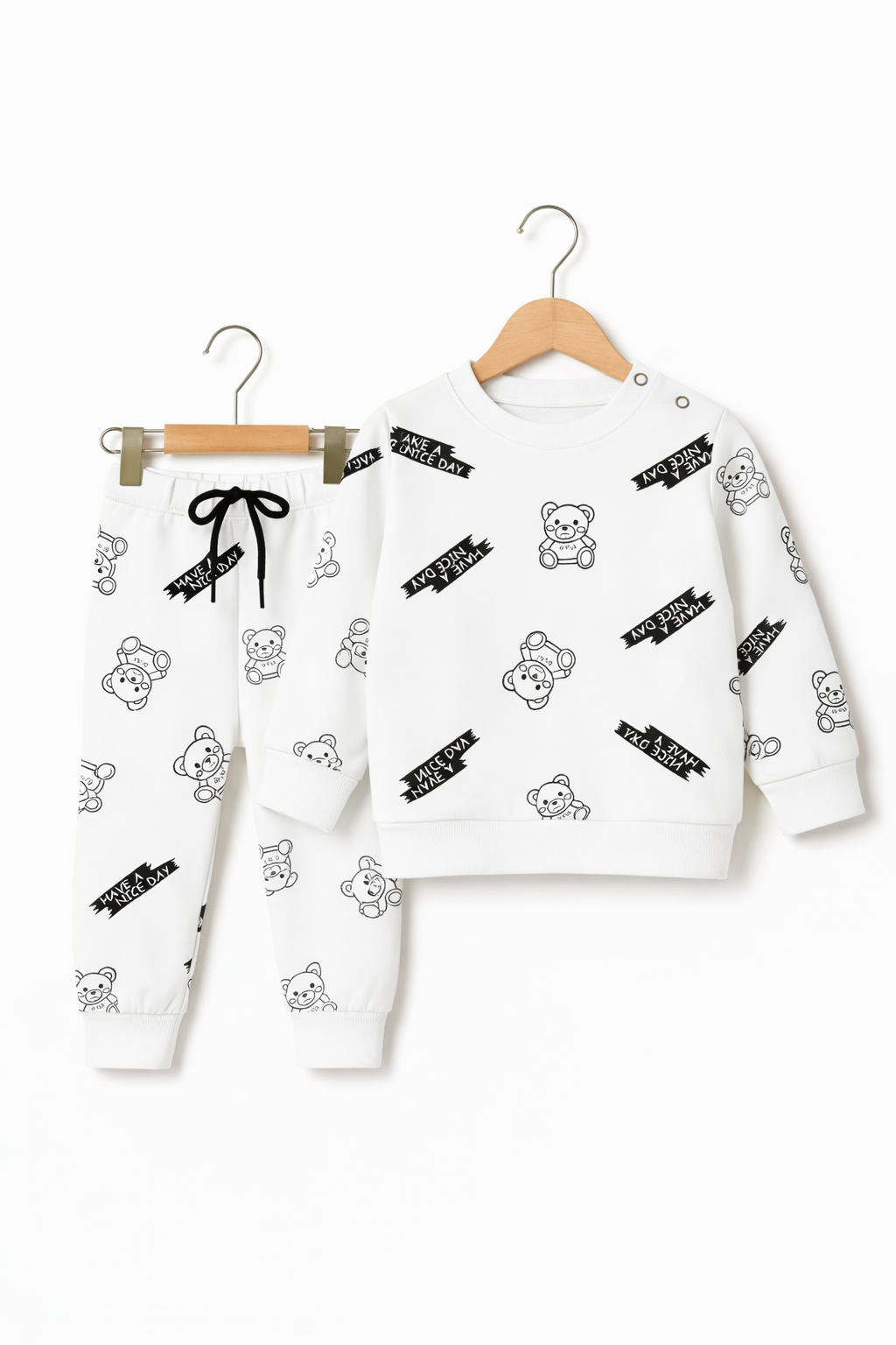 White Bear Fleece Suit