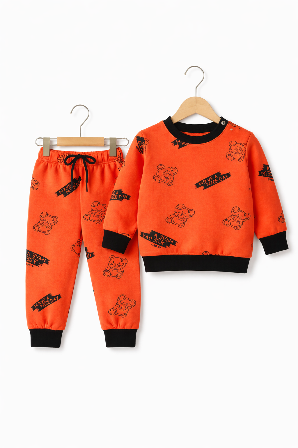 Red Bear Fleece Suit