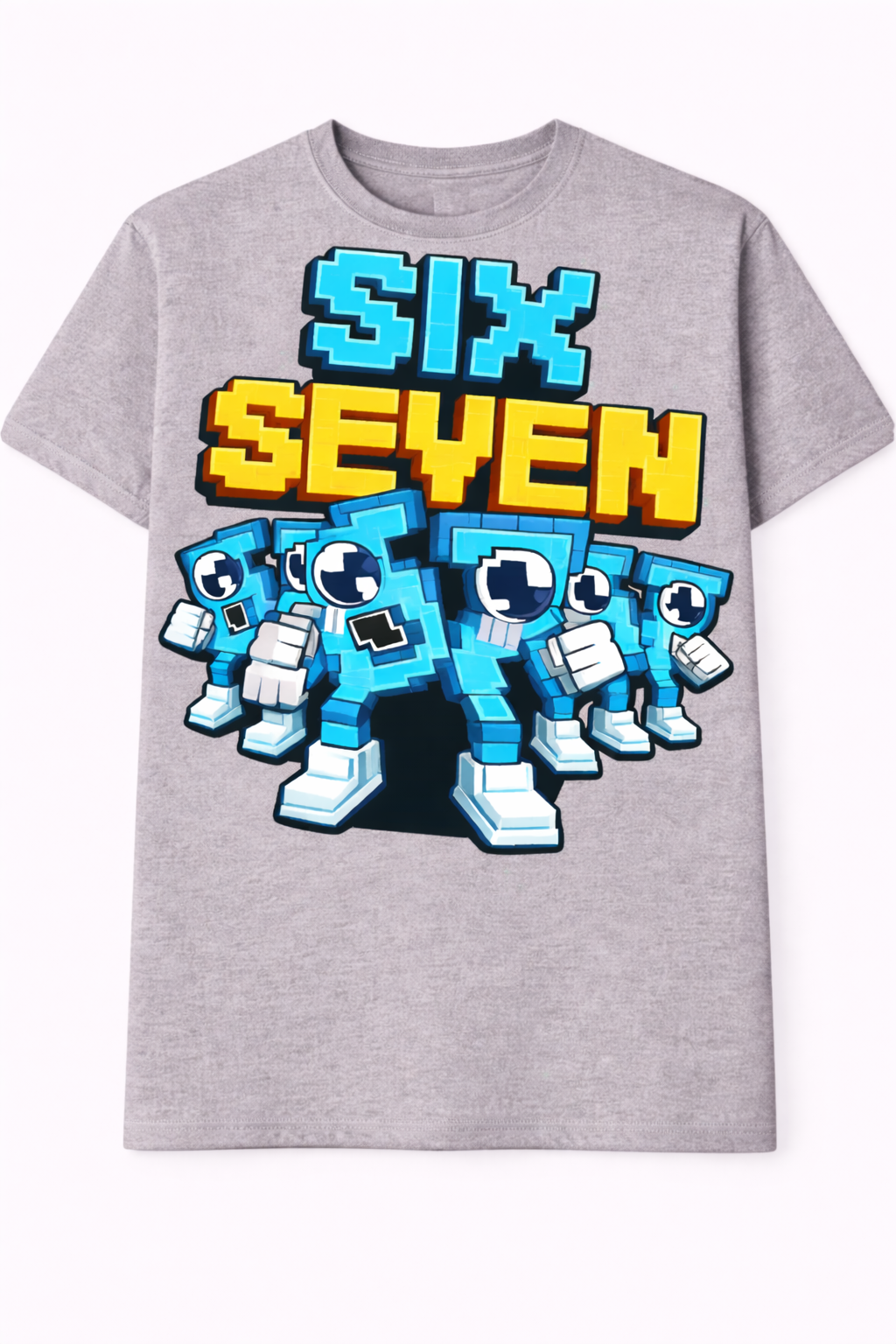 Six Seven Graphic Tee Gray Size 3-4 Years