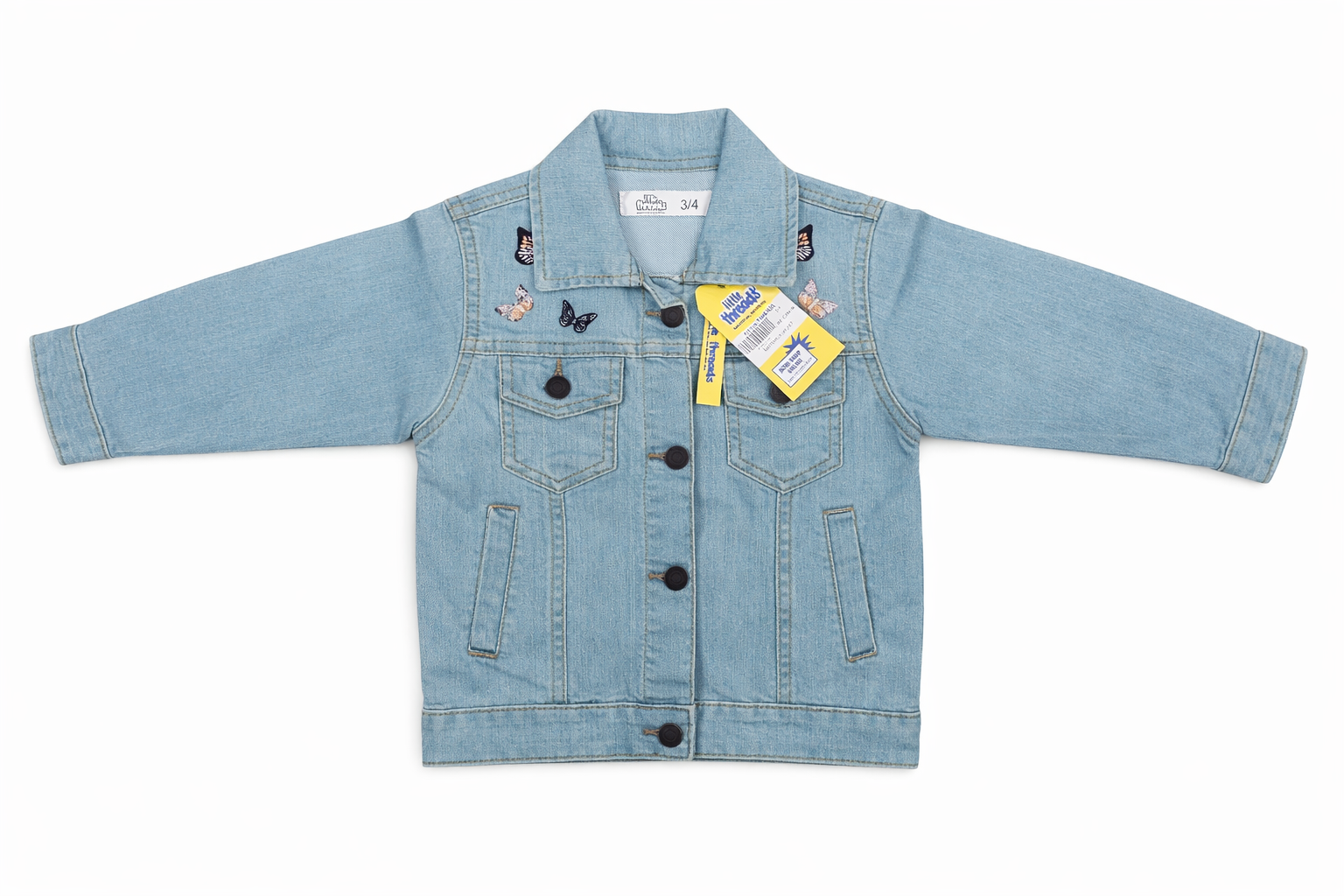 Girls Sky Blue Denim Jacket – Light, Bright & Stylish
