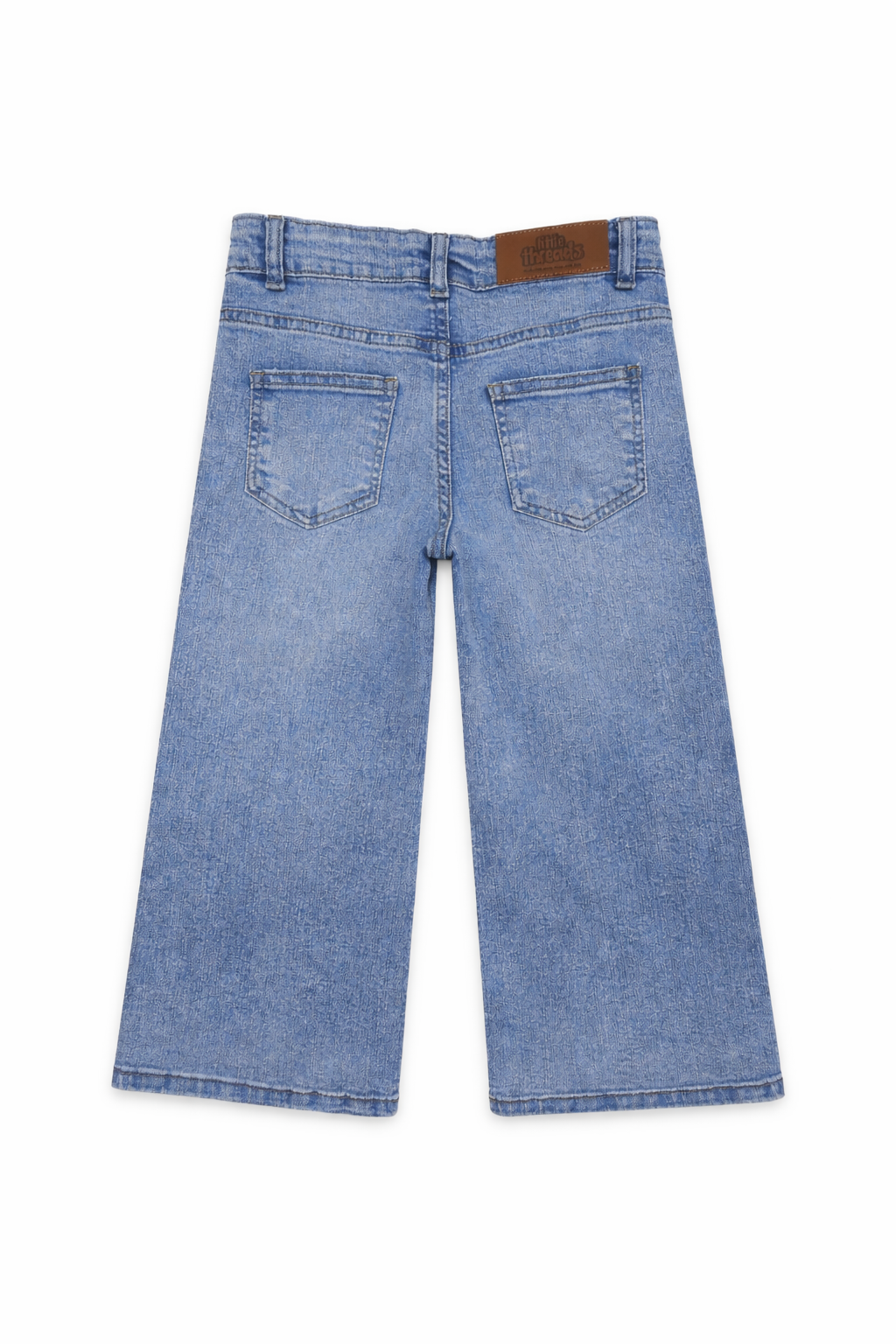 Light Acid Wash Wide Leg Jeans