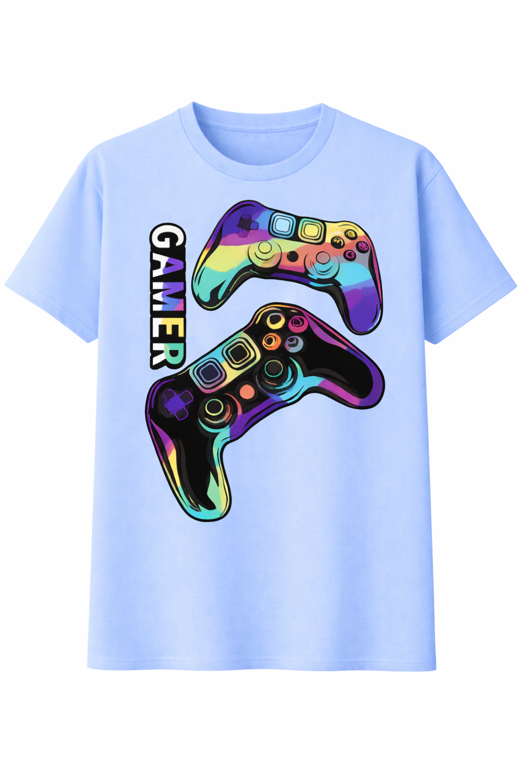 Neon Gamer Controllers T-Shirt