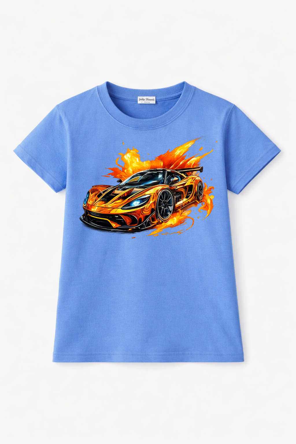 Flaming SuperCar Graphic Tee