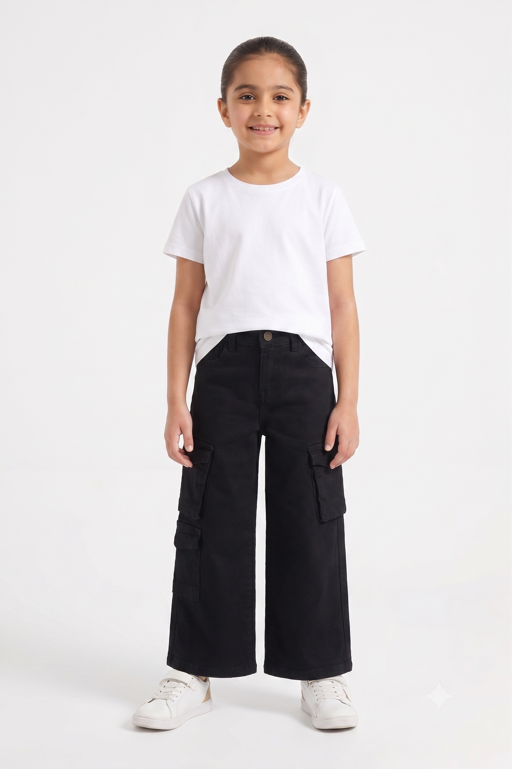 Urban Black 3-Pocket Cargo Jeans