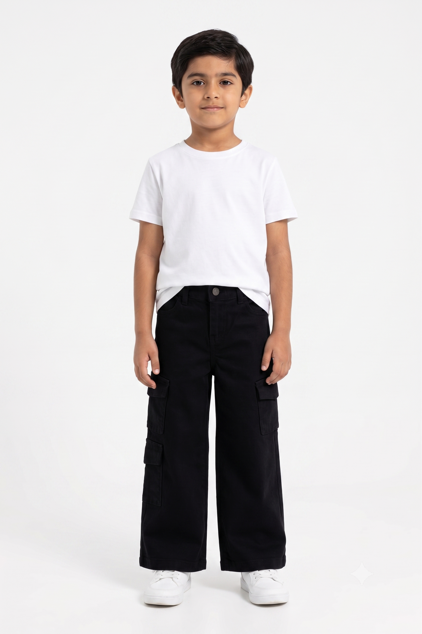 Urban Black 3-Pocket Cargo Jeans