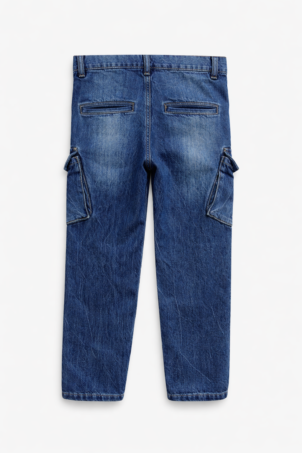 Boys Acid Blue 2 Pocket Cargo Jeans