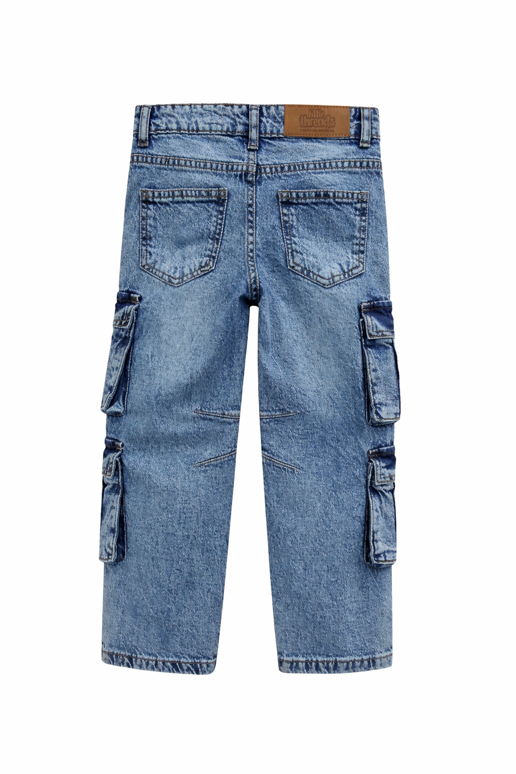 Boys Denim 4 Pocket Cargo Jeans