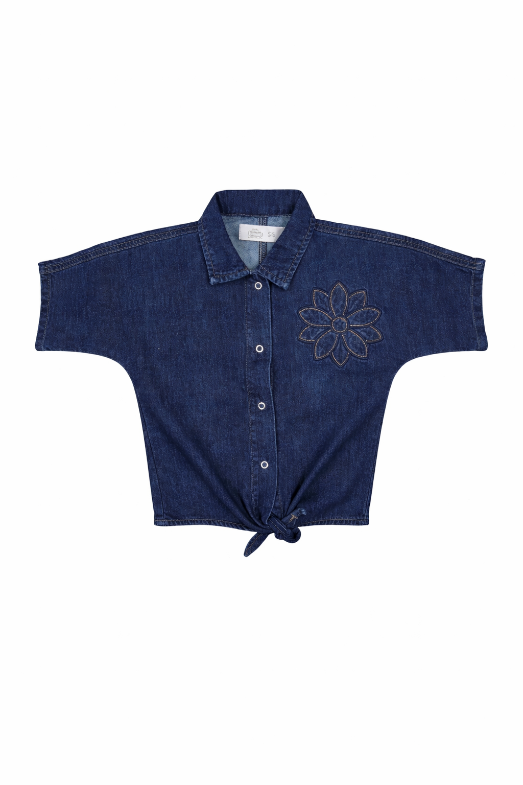 Girls Denim Embroidered Co-ord Set