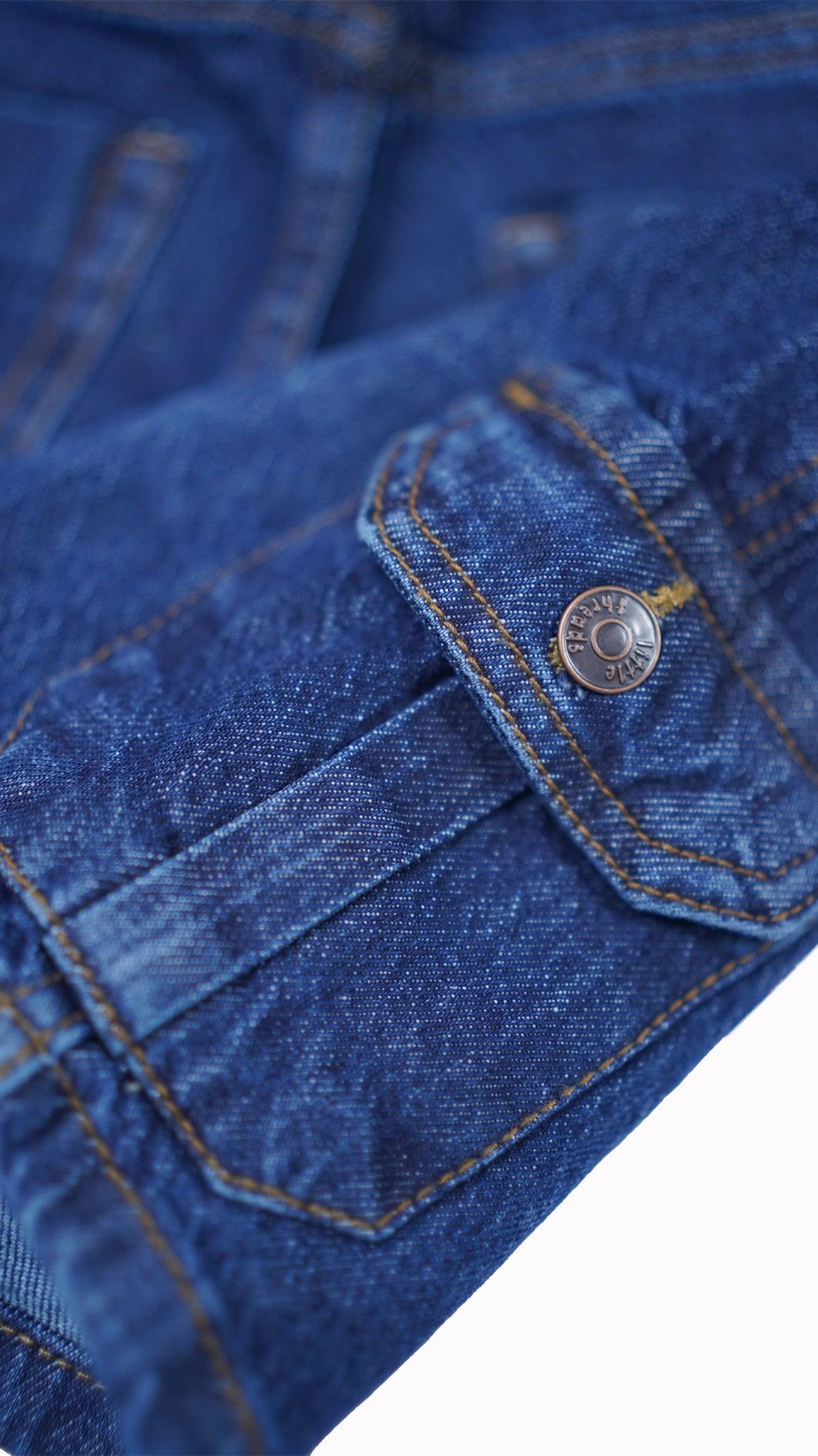 Boys' Dark Blue Cargo Shorts – Relaxed Fit with Pockets - Little Threads