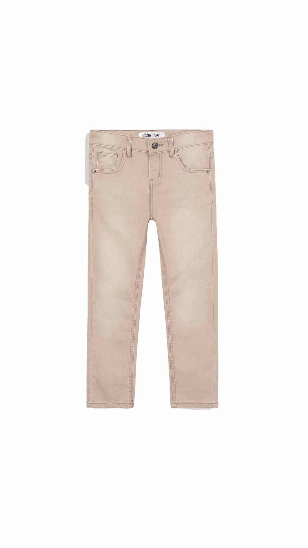 Slim Fit Khaki Denim Jeans – Stylish Comfort for Any Occasion - Little Threads