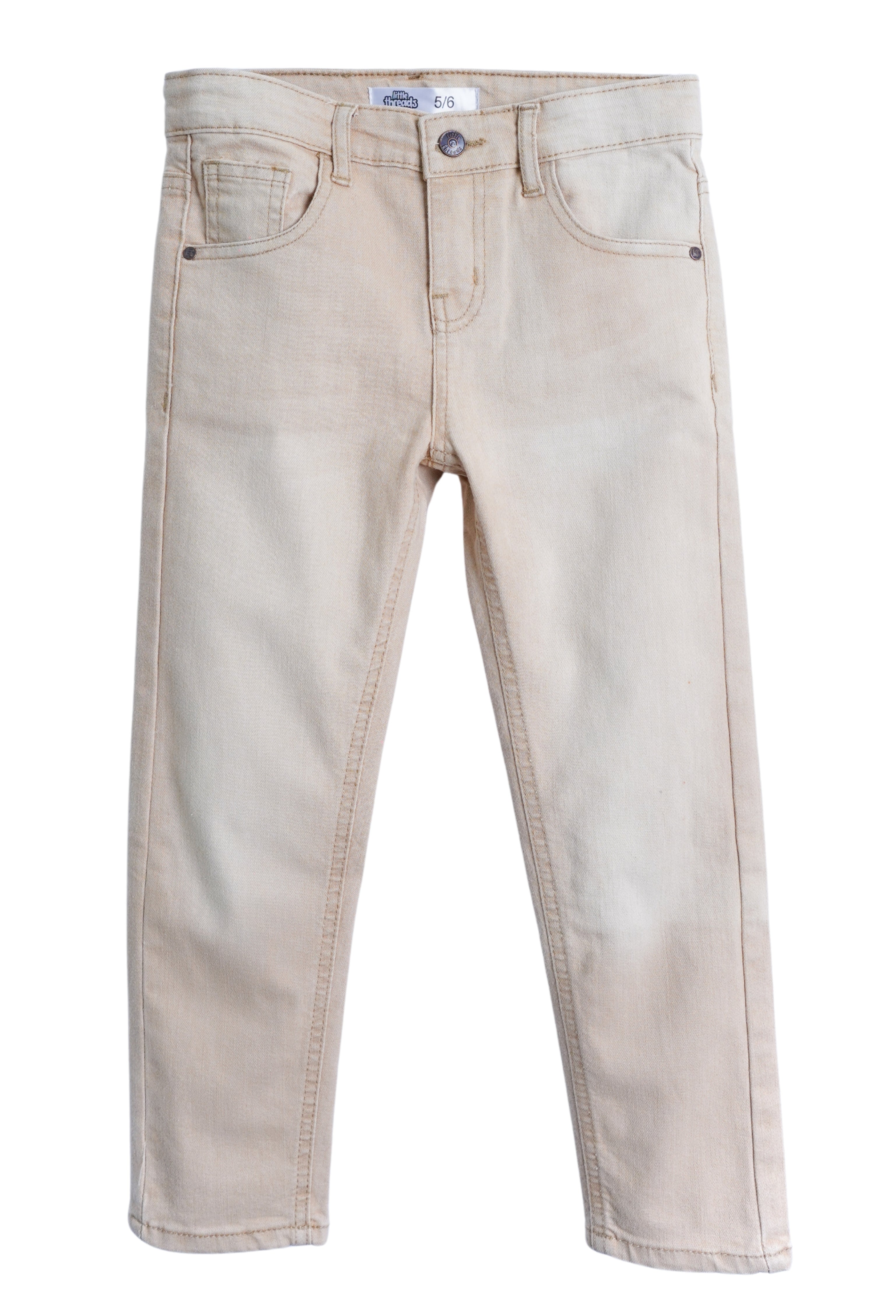 Straight Fit Khaki Denim Jeans – Stylish Comfort for Any Occasion