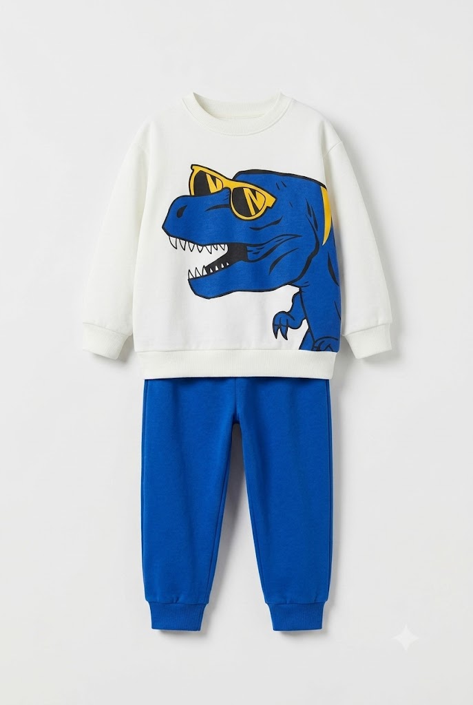 Premium Quality Dinosaur Printed Fleece Suit