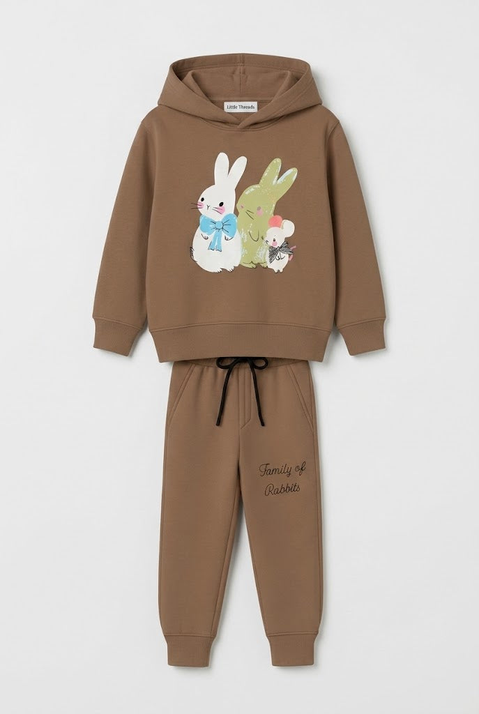Premium Quality "Cute Bunnys" Printed Fleece Suit