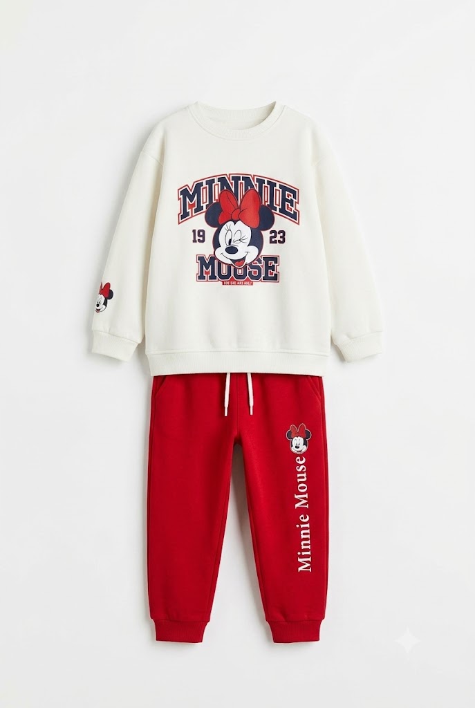 Premium Quality "Minnie Mouse" Printed Fleece Suit