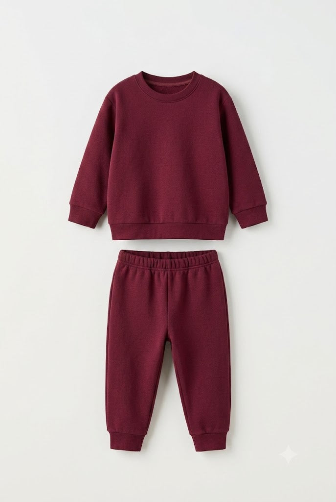 Inner Suit Rib Jersey Maroon