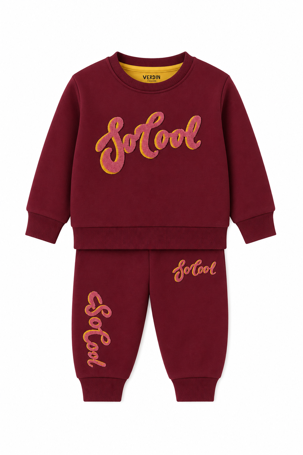 Premium Quality "So Cool" Towel Embroidery Fleece Suit