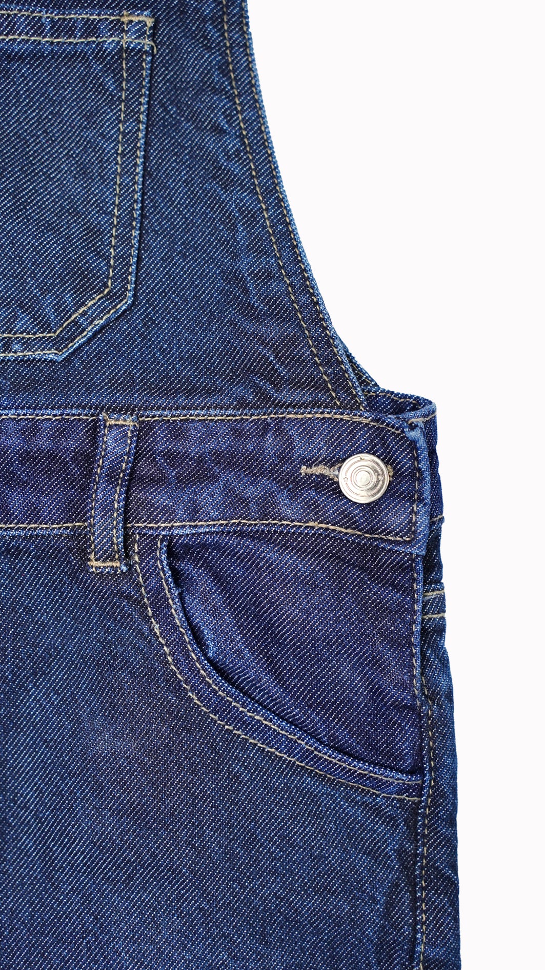 Kids' Dark Wash Denim Dungarees – Durable Playwear - Little Threads