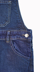 Kids' Dark Wash Denim Dungarees – Durable Playwear - Little Threads