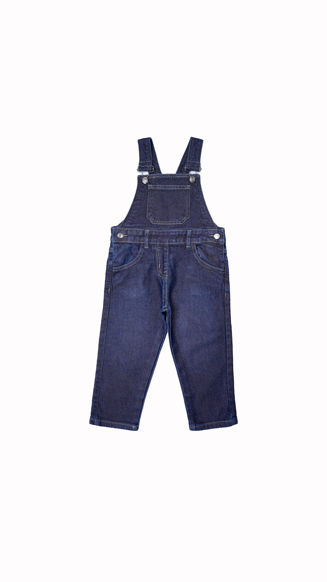 Kids' Dark Wash Denim Dungarees – Durable Playwear - Little Threads