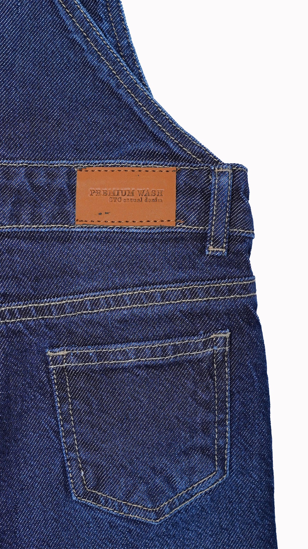 Kids' Dark Wash Denim Dungarees – Durable Playwear - Little Threads
